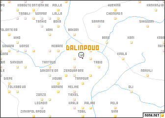 map of Dalinpouo