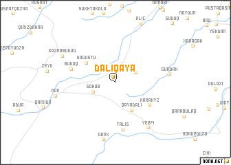 map of Dǝliqaya