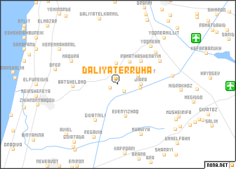 map of Dāliyat er Rūhā