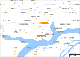 map of Dalizhuang