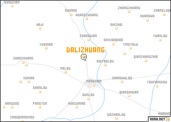 map of Dalizhuang