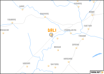 map of Dali