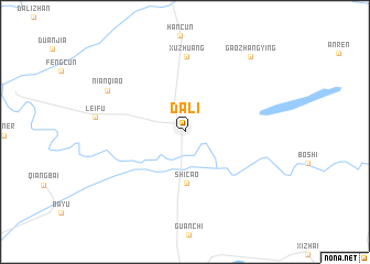 map of Dali