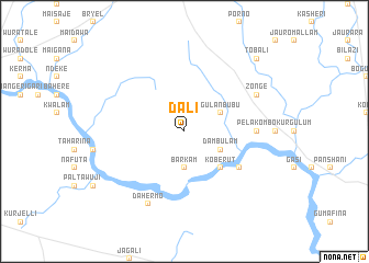 map of Dali