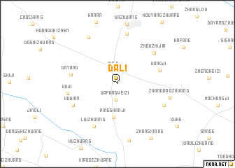 map of Dali