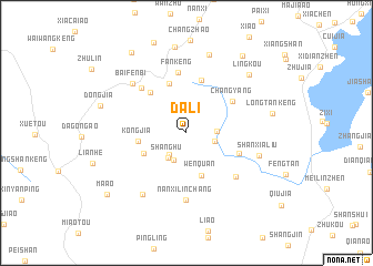 map of Dali