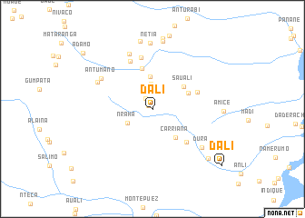 map of Dáli