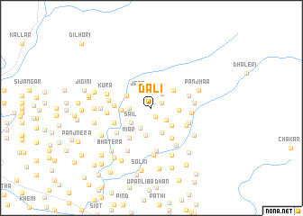 map of Dāli