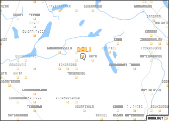 map of Dali