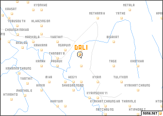 map of Dali