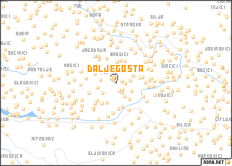 map of Daljegošta