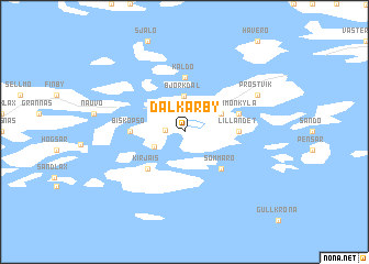 map of Dalkarby