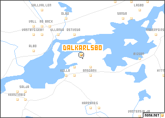 map of Dalkarlsbo