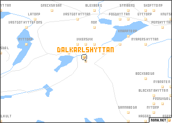 map of Dalkarlshyttan