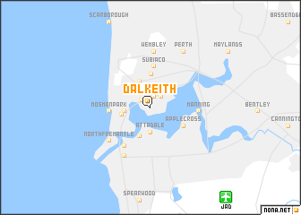 map of Dalkeith