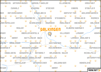map of Dalkingen