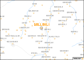 map of Dǝllǝkli