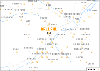 map of Dǝllǝkli