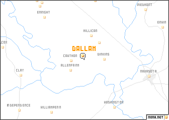 map of Dallam