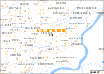 map of Dalla Nauābād