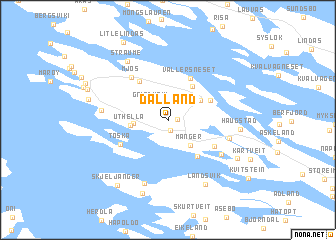 map of Dalland