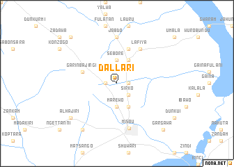 map of Dallari