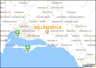 map of Dallas Castle