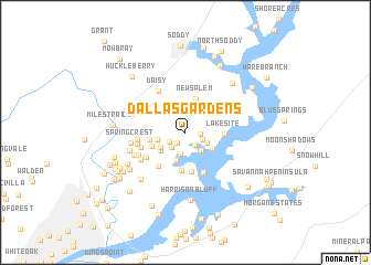 map of Dallas Gardens