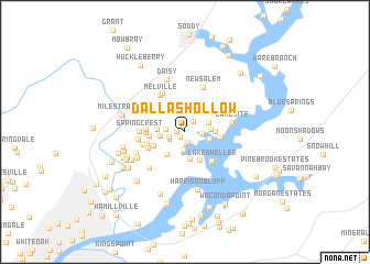 map of Dallas Hollow