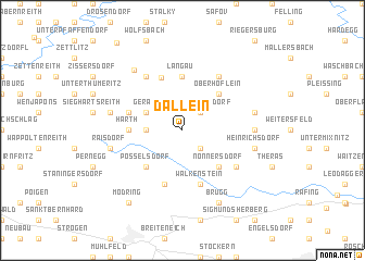 map of Dallein