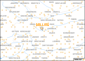 map of Dalling