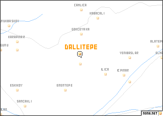 map of Dallıtepe