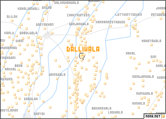 map of Dallīwāla