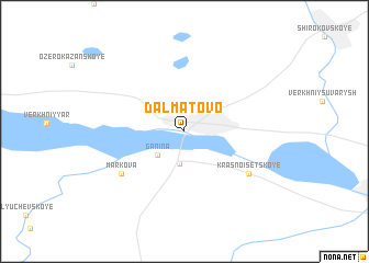map of Dalmatovo
