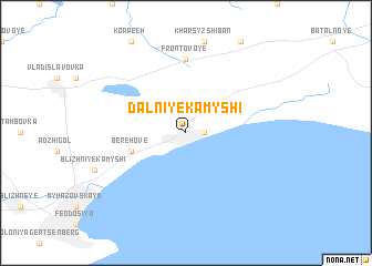 map of Dalʼniye Kamyshi