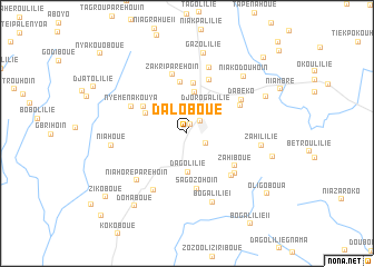 map of Daloboué