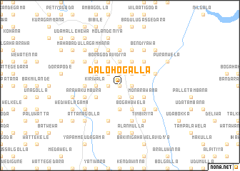 map of Dalohogalla