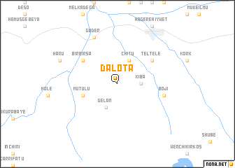 map of Dalota