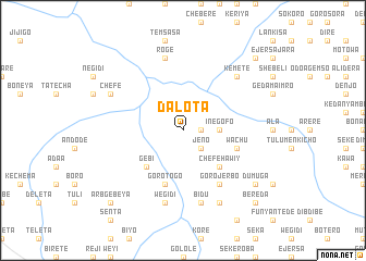 map of Dalota