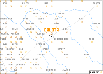 map of Dalota