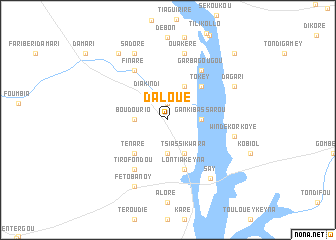 map of Daloué