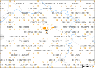 map of Dalovy