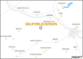 map of Dalrymple Corners