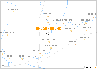 map of Dalsar Bāzār