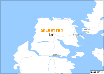 map of Dalsetter