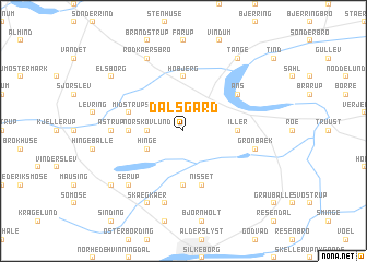 map of Dalsgård