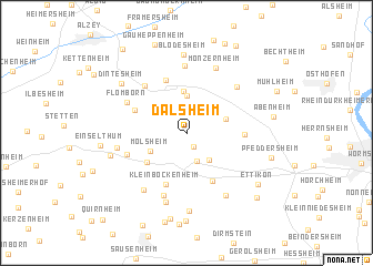 map of Dalsheim