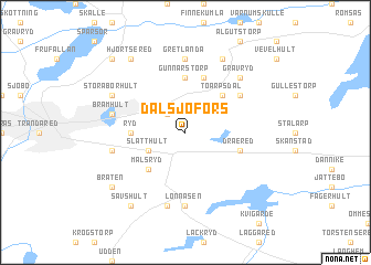 map of Dalsjöfors