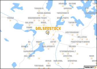 map of Dals Rostock