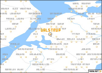 map of Dalstrup